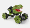 Радиоуправляемая зеленая машина-динозавр T-rex (дрифт колеса, пар) - 11810-GREEN