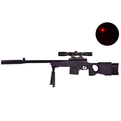 Детская снайперская винтовка M24 с глушителем и лазерным прицелом (пневматика, длина 100 см) - M03-1
