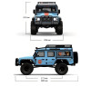 Радиоуправляемый краулер MJX Defender Hyper Go 1/8 Трофи модель - MJX-H8H-BLUE