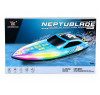 Радиоуправляемый катер NeptuBlade (25 км/ч, 32 см, 30 мин, 7 видов подсветки) - HJ826B-BLUE