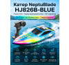 Радиоуправляемый катер NeptuBlade (25 км/ч, 32 см, 30 мин, 7 видов подсветки) - HJ826B-BLUE