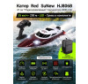 Радиоуправляемый катер Red SuNew с сумкой (47 см, 35 км/ч, акб 3000 mAh) - HJ806B-CARBON-RED