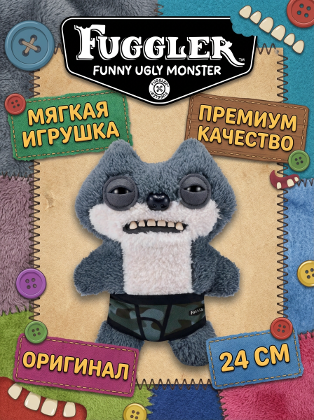 Мягкая игрушка FUGGLER Серая подозрительная белка - 15723R Мягкая игрушка FUGGLER Серая подозрительная белка - 15723R