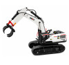 Радиоуправляемый экскаватор белый HUI NA TOYS масштаб 1:14 2.4G - HN1594-WHITE