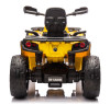 Детский квадроцикл двухместный BRP Can-Am Outlander (24V, полный привод, желтый) - DK-CA005-YELLOW