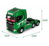 Радиоуправляемый тягач Scania HUINA масштаб 1:18 - HN1501PRO-GREEN