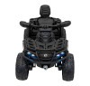 Детский квадроцикл двухместный BRP Can-Am Outlander (24V, полный привод, черный) - DK-CA005-BLACK