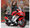 Детский электромотоцикл Ducati (12V, EVA, ручка газа, спидометр) - FT-921-RED-WHITE