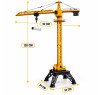 Радиоуправляемый башенный кран HUI NA TOYS масштаб 1:14 2.4G - HN1585
