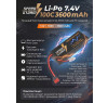 Аккумулятор Speed Storm Li-Po 7.4V 100C 3600 mAh Hard Case разъем T-plug (Deans) - SS-2S3600-100-D