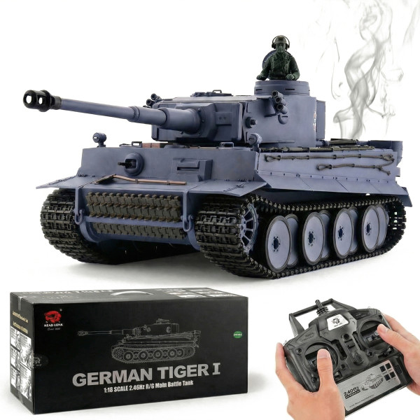 Радиоуправляемый танк Heng Long German Tiger S version V7.0 масштаб 1:16 2.4G - 3818-1-Upg-V7 Радиоуправляемый танк Heng Long German Tiger S version V7.0 масштаб 1:16 2.4G - 3818-1-Upg-V7