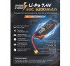 Аккумулятор Speed Storm Li-Po 7.4V 50C 5200 mAh Hard Case разъем XT60 - SS-2S5200-50-XT60