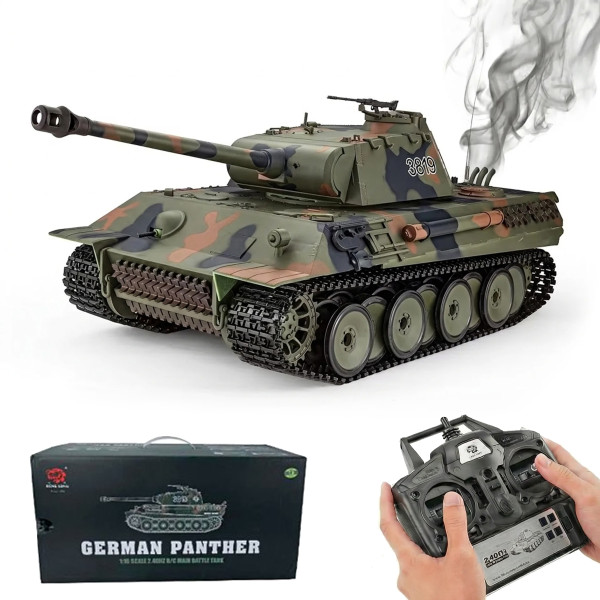 Радиоуправляемый танк Heng Long Panther V7.0 масштаб 1:16 RTR 2.4G - 3819-1 V7.0
