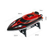 Радиоуправляемый катер Red SpeedBoat с сумкой (36 см, 25 км/ч) - HJ808-A1-BAG