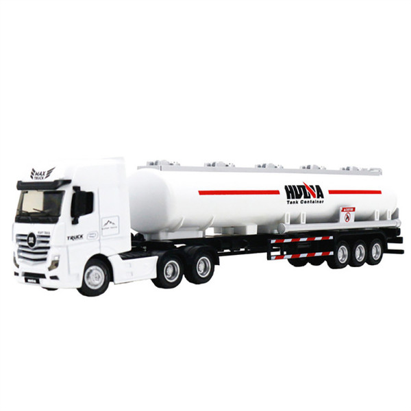 Металлический грузовик бензовоз HUI NA TOYS масштаб 1:50 - HN1733-WHITE
