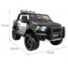 Детский электромобиль Ford Ranger Raptor Police с мигалками - DK-F150RP-BLACK-PAINT