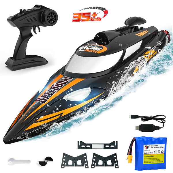 Радиоуправляемый катер (47 см, 35 км/ч, акб 3000 mAh) - HJ810B-A1 Радиоуправляемый катер (47 см, 35 км/ч, акб 3000 mAh) - HJ810B-A1