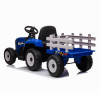 Детский электромобиль XMX трактор с прицепом (синий, EVA, пульт, 12V) - XMX611-BLUE