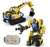 Радиоуправляемый конструктор CADA 2 в 1 экскаватор ROCK MAN (930 деталей) - C51026W