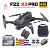 Квадрокоптер SJRC F22 X3 PRO+ 2АКБ, пульт с экраном 3-AXIS 4K EIS 5G GPS