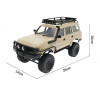 Радиоуправляемый краулер WPL C54-1 Land Cruiser LC80 желтый 1:16 - WPLC54-1-YELLOW