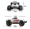 Радиоуправляемый монстр MJX Hyper Go V2 Brushless 4WD 1:10 - MJX-10208-V2-WHITE