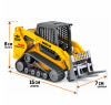 Металлический погрузчик с вилами HUI NA TOYS масштаб 1:50 - HN1706
