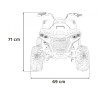 Детский электромобиль квадроцикл Outlander (черный, 24V, 4WD, пульт, EVA) - XMX652-24V-4WD-BLACK