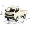 Радиоуправляемый японский белый грузовичок WPL Suzuki Carry ST90 1:16 - WPLD-12MINI
