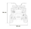Детский электромобиль квадроцикл X-Robust (синий, 24V, 4WD, пульт, EVA) - XMX651-24V-4WD-BLUE