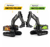 Металлический экскаватор с отбойным молотом HUI NA TOYS масштаб 1:50 - HN1723-YELLOW