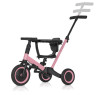 Детский беговел-велосипед 8в1 с крышей и ручкой, розовый - TR008C-PINK