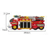Парковка - пожарная станция (3 машинки, вертолет, свет, звук, полив водой) - YY6032