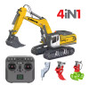 Радиоуправляемый экскаватор 4in1 HUINA с гидравлической системой 1:18 - K5901-100S