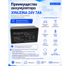 Аккумулятор XINLEINA 24V7Ah/20HR 12-FM-7 - X-12FM7