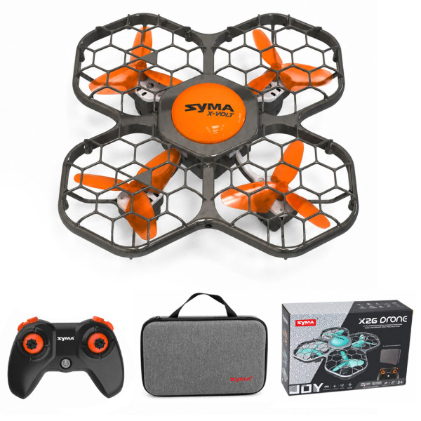 Квадрокоптер Syma X26PRO-E оранжевый с сумкой - SYMA-X26PRO-ER Квадрокоптер Syma X26PRO-E оранжевый с сумкой - SYMA-X26PRO-ER