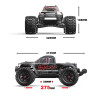 Радиоуправляемый монстр MJX Hyper Go Brushless 4WD 2.4G LED 1:10 - MJX-10208-V1-BLACK