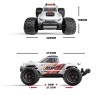 Радиоуправляемый монстр MJX Hyper Go Brushless 4WD 2.4G LED 1:10 - MJX-10208-V1-WHITE