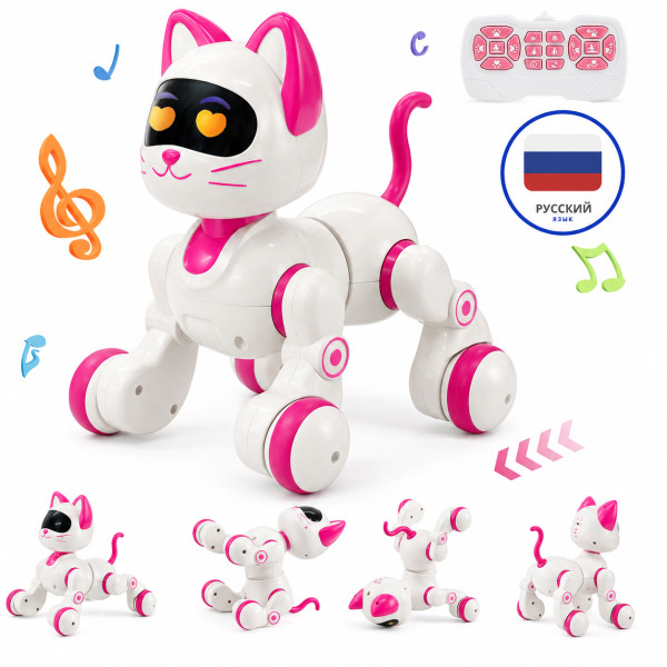 Радиоуправляемая интерактивная кошка Акробат - AW-6602-WHITE