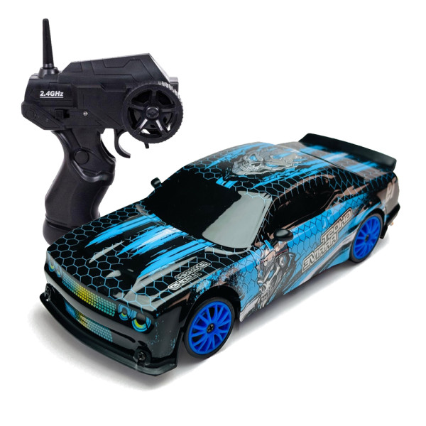 Радиоуправляемая машина для дрифта Dodge (19 см, 15 км/ч, сменные колеса, фишки) - SC24A26 Радиоуправляемая машина для дрифта Dodge (19 см, 15 км/ч, сменные колеса, фишки) - SC24A26