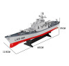 Радиоуправляемый военный корабль линкор 1:360 - LHD-881