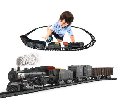 Детская железная дорога Fenfa с паром, свет, звук - 1613D