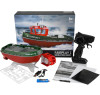 Радиоуправляемый буксир Tugboat зеленый 2.4G 1:72 - HL-3800-G