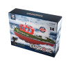 Радиоуправляемый буксир Tugboat зеленый 2.4G 1:72 - HL-3800-G
