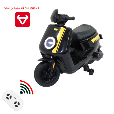 Детский электромотоцикл скутер с пультом управления NIU MQi+ Sport 12V - AHL012-BLACK