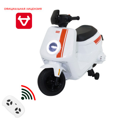 Детский электромотоцикл скутер с пультом управления NIU MQi+ Sport 12V - AHL012-WHITE