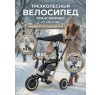 Детский беговел-велосипед 8в1 с крышей и ручкой, бежевый - TR008C-BEIGE