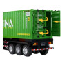 Радиоуправляемый грузовик контейнеровоз HUINA 1:18 - HN1317-GREEN