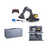 Радиоуправляемый экскаватор серый HUI NA TOYS масштаб 1:14 2.4G - HN1594-GREY